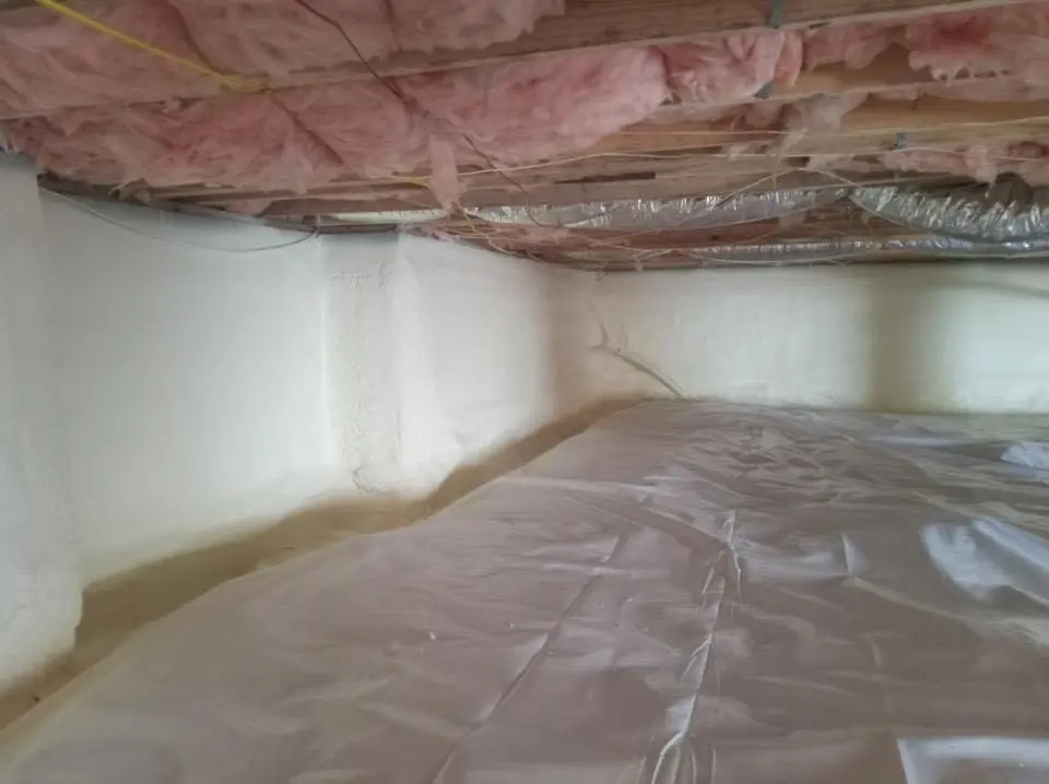 Crawl space encapsulation with closed-cell spray foam for Spray Foam Roofing in Glenvar Heights