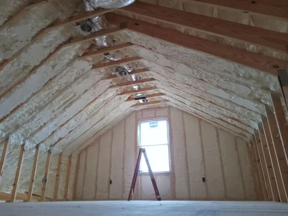 Spray foam roofing application for Crawl Space Insulation project in Glenvar Heights